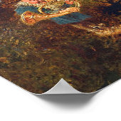 ヴィンテージの下遊のドイツの格言の角 ポスター (角)