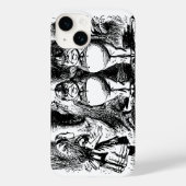 ヴィンテージの不思議の国のアリス、ツイードルダムとツイードルディ Case-Mate iPhoneケース (裏面)