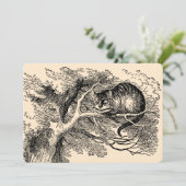 ヴィンテージの不思議の国のアリス、女の子の誕生日 招待状 (スタンド正面)