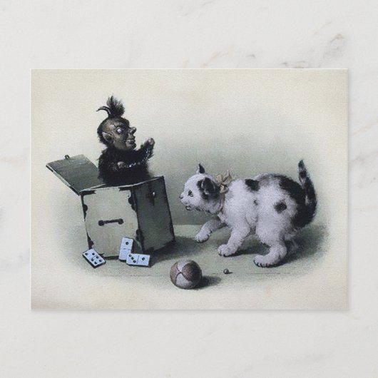 ヴィンテージの不気味なジャック ポストカード (正面)