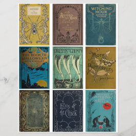 ヴィンテージの不気味なブックカバー