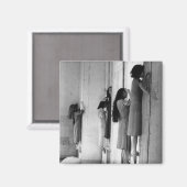 ヴィンテージの不気味な取り憑かれた女性 マグネット (正面/裏面)