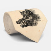 ヴィンテージの不道徳なイノシシwのきばのテンプレート ネクタイ (ロール)
