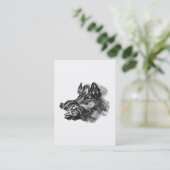 ヴィンテージの不道徳なイノシシwのきばのテンプレート 名刺 (スタンド正面)