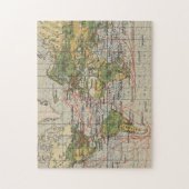 ヴィンテージの世界の航行のルートマップ(1914年) ジグソーパズル (縦)