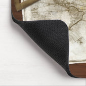 ヴィンテージの世界地図および用具 マウスパッド (コーナー)