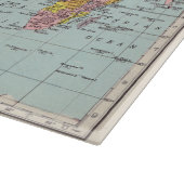 ヴィンテージの世界地図のまな板 カッティングボード (角)