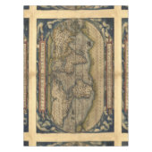 ヴィンテージの世界地図のアンティークの地図書 テーブルクロス (正面)