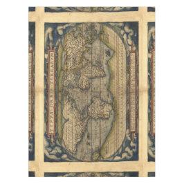 ヴィンテージの世界地図のアンティークの地図書 テーブルクロス