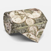 ヴィンテージの世界地図のタイ ネクタイ (ロール)