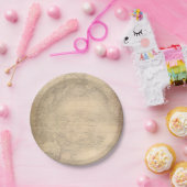 ヴィンテージの世界地図の古い羊皮紙 ペーパープレート (パーティー)