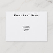 ヴィンテージの世界地図の名刺 名刺 (裏面)