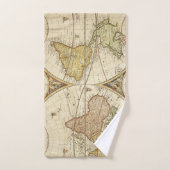 ヴィンテージの世界地図のBathタオルセット バスタオルセット (ハンドタオル)