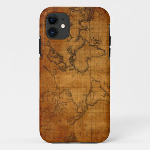 ヴィンテージの世界地図のiPhone 5/5Sの場合 iPhone 11 ケース