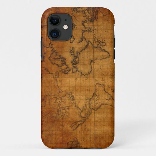 ヴィンテージの世界地図のiPhone 5/5Sの場合 Case-Mate iPhoneケース (裏面)