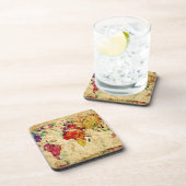 ヴィンテージの世界地図 コースター (右側)