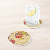 ヴィンテージの世界地図 コースター (側面)