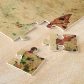 ヴィンテージの世界地図 ジグソーパズル (側面)