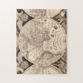 ヴィンテージの世界地図 ジグソーパズル (縦)