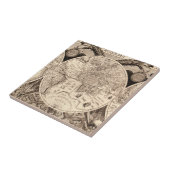 ヴィンテージの世界地図 タイル (側面)