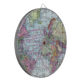 ヴィンテージの世界地図 ダーツボード (正面左)