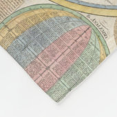 ヴィンテージの世界地図 フリースブランケット (角)
