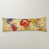 ヴィンテージの世界地図 ボディピロー (裏面)