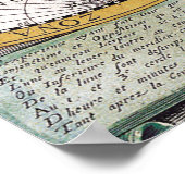 ヴィンテージの世界地図 ポスター (角)