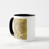ヴィンテージの世界地図 マグカップ (正面左)