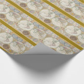 ヴィンテージの世界地図 ラッピングペーパー (角)