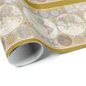 ヴィンテージの世界地図 ラッピングペーパー (ロールコーナー)