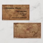 ヴィンテージの世界地図 名刺 (正面/裏面)