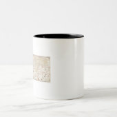 ヴィンテージの世界地図(1900年)ディオゴ・リベイロ ツートーンマグカップ (中央)