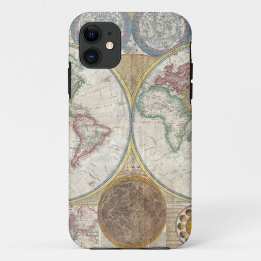 ヴィンテージの世界地図 Case-Mate iPhoneケース (裏面)