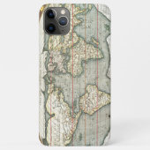 ヴィンテージの世界地図Abraham Ortelius 1587-1595 Case-Mate iPhoneケース (裏面)