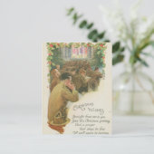 ヴィンテージの世界大戦のクリスマス シーズンポストカード (スタンド正面)