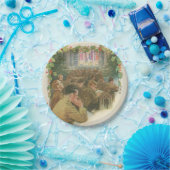 ヴィンテージの世界大戦のクリスマス ペーパープレート (パーティー)