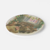 ヴィンテージの世界大戦のクリスマス ペーパープレート (アングル)