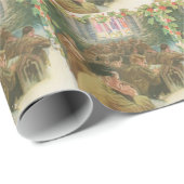 ヴィンテージの世界大戦のクリスマス ラッピングペーパー (ロールコーナー)