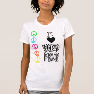 ヴィンテージの世界平和ティー Tシャツ