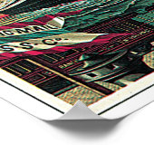 ヴィンテージの世界旅行の広告 ポスター (角)