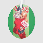 ヴィンテージの世紀半ばの美しいベビーの子犬の子ネコ オーナメント (正面)