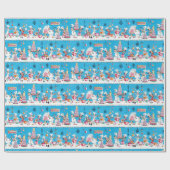 ヴィンテージの世紀半ばの50年代の誕生日の包装紙 ラッピングペーパー (フラット)