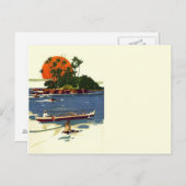 ヴィンテージの世紀半ばTiki ポストカード (正面/裏面)