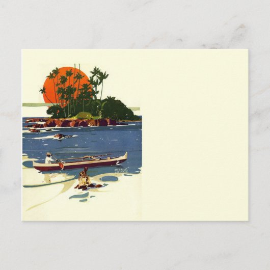 ヴィンテージの世紀半ばTiki ポストカード (正面)