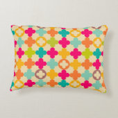 ヴィンテージの中世ロゼットパターン アクセントクッション (裏面)