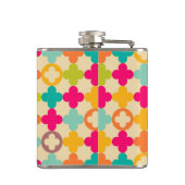 ヴィンテージの中世ロゼットパターン フラスク (裏面)