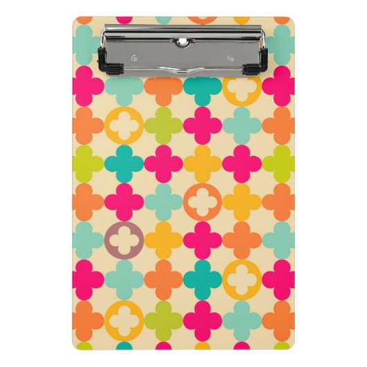 ヴィンテージの中世ロゼットパターン ミニクリップボード (正面)