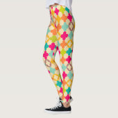 ヴィンテージの中世ロゼットパターン レギンス (左)