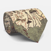 ヴィンテージの中世世界地図のタイ ネクタイ (ロール)